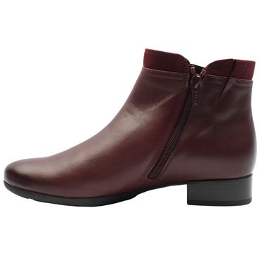 GABOR 803102 LOW HEEL BOOT - BURGUNDY