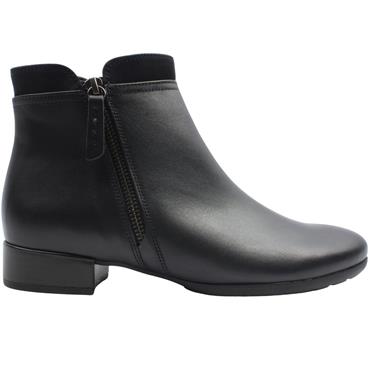 GABOR 803102 LOW HEEL BOOT - NAVY