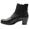GABOR 803302 LACED BOOT - BLACK LEATHER