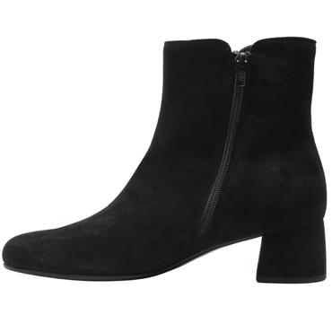 GABOR 803601 ANKLE BOOT - BLACK SUEDE