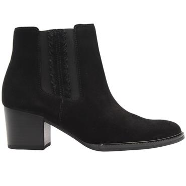 GABOR 804103 ANKLE BOOT - BLACK SUEDE