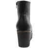 GABOR 804501 WEDGE ANKLE BOOT - BLACK LEATHER