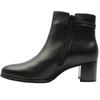 GABOR 805301 ANKLE BOOT - BLACK LEATHER