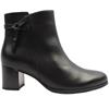 GABOR 805301 ANKLE BOOT - BLACK LEATHER