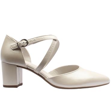 GABOR 81343 DRESS STRAP SHOE - ICE WHITE
