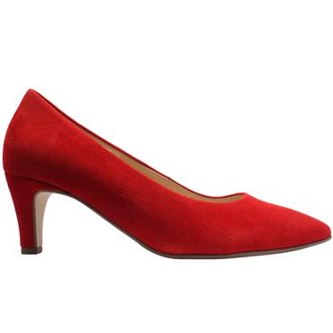 GABOR 81390 COURT SHOE - RED SUEDE