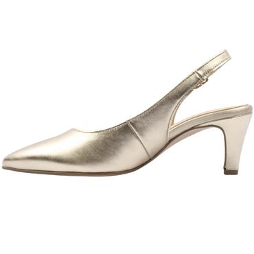 GABOR 81590 SLING BACK SHOE - GOLD