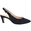 GABOR 81590 SLING BACK SHOE - NAVY SUEDE NUBUCK