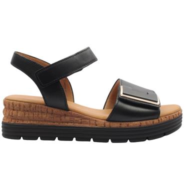 GABOR 82700 SANDAL - BLACK GOLD