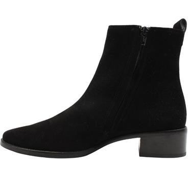 PAUL GREEN 8271 ANKLE BOOT - BLACK SUEDE