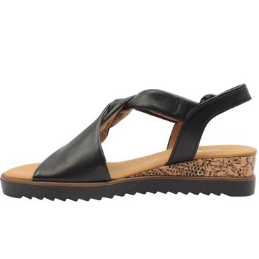 GABOR 82751 FLAT SANDAL - Black