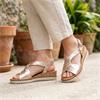 GABOR 82751 FLAT SANDAL - LTGOLD