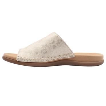 GABOR 83700 TOE POST MULE - GOLD