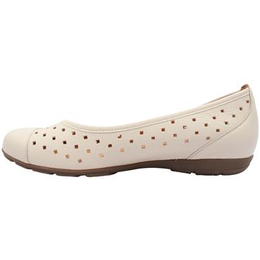 GABOR 84169 POMP SHOE - CREAM