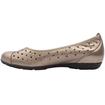 GABOR 84169 POMP SHOE - PEWTER