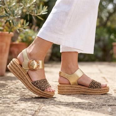 GABOR 84550 SANDAL - BEIGE GOLD