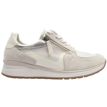 GABOR 86307 SHOE - WHITE SILVER