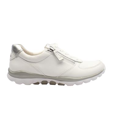 GABOR 86968 SHOE - WHITE SILVER