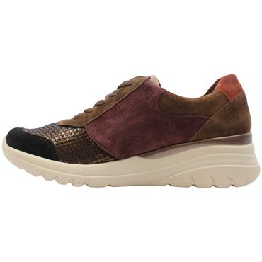 WALDLAUFER 927H02 SHOE - BROWN MULTI