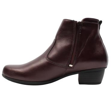 WALDLAUFER 967803 ANKLE BOOT - BURGUNDY