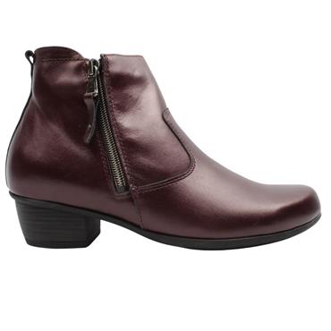 WALDLAUFER 967803 ANKLE BOOT - BURGUNDY