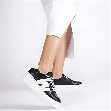 WONDERS A2660 SHOE - BLACK MULTI
