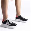 WONDERS A3625 SHOE - BLACK SILVER