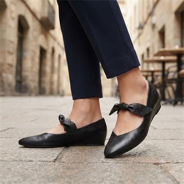 WONDERS A3840 WEDGE SHOE - Black