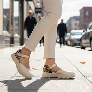 WONDERS A4412 SHOE - BEIGE MULTI