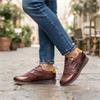 WONDERS A4810 LACED SHOE - BURGUNDY