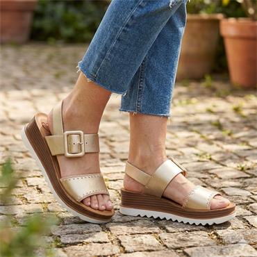 HEAVENLY FEET ANYA SANDAL - GOLD