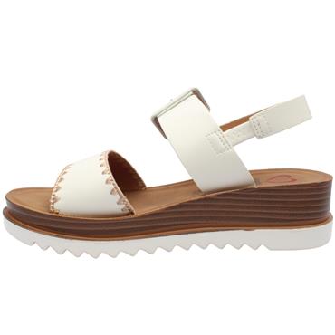 HEAVENLY FEET ANYA SANDAL - WHITE