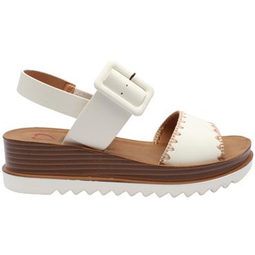 HEAVENLY FEET ANYA SANDAL - WHITE
