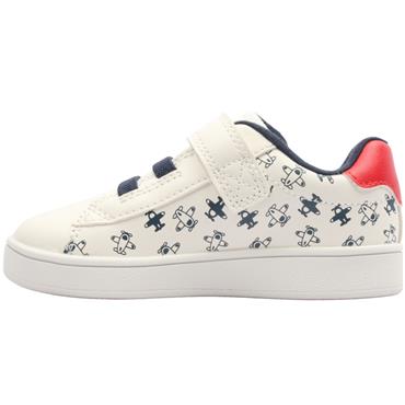 GEOX B455LA TRAINER - WHITE RED