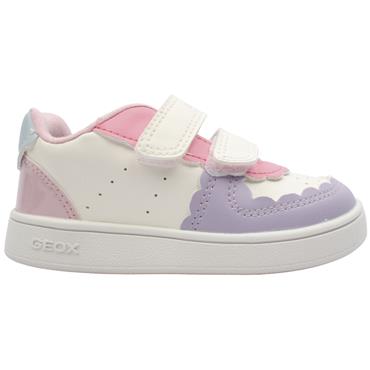 GEOX B555MA TRAINER - WHITE PURPLE