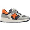 GEOX B560RA SHOE - GREY ORANGE