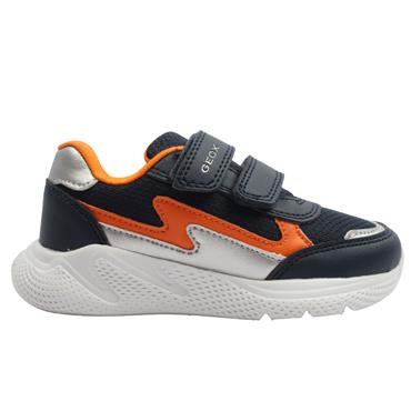 GEOX B564UC TRAINER - NAVY ORANGE