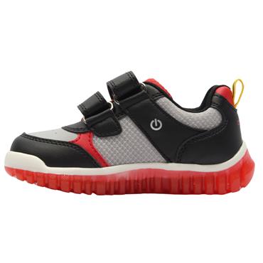 GEOX B565ZA TRAINER - BLACK/RED