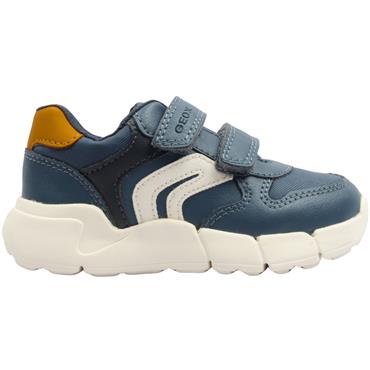 GEOX B566GD TRAINER - BLUE ORANGE