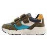 GEOX B566GE TRAINER - GREEN BLUE