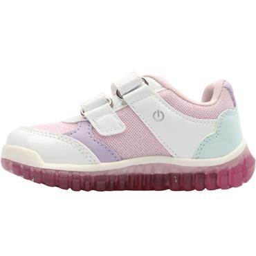 GEOX B6561A TRAINER - WHITE PINK