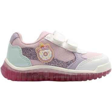 GEOX B6561A TRAINER - WHITE PINK