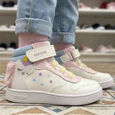 GEOX B665MB BOOT - WHITE PINK
