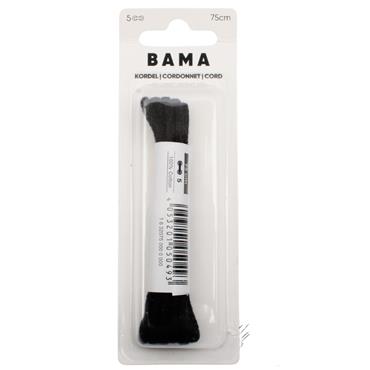 Bama, Black Round Laces, 75cm