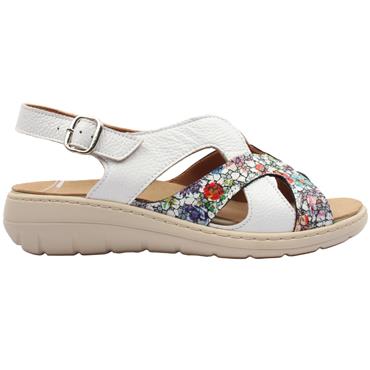 SOFTMODE BETTY SHOE - WHITE FLORAL