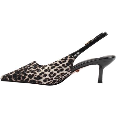 UNA HEALY BIRD HUNTER SLING BACK SHOE - CHEETAH