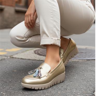 WONDERS C33350 SHOE - GOLD
