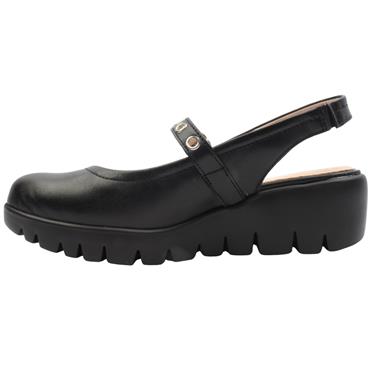WONDERS C33353 SLING BACK SHOE - Black