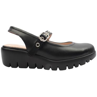 WONDERS C33353 SLING BACK SHOE - Black