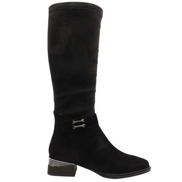 LORETTA VITALE C38165 BOOT - BLACK SUEDE